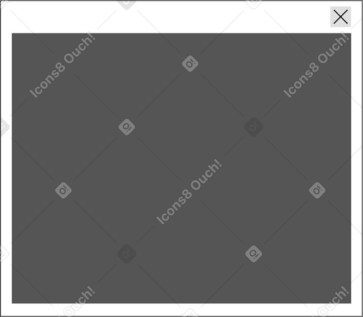 Окно браузера с серым фоном в PNG, SVG