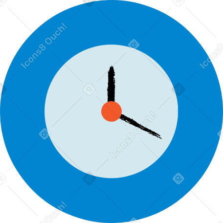clock Illustration in PNG, SVG