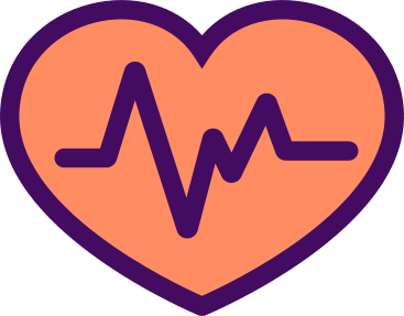 heart with pulse lines PNG, SVG