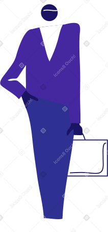 man with case PNG、SVG