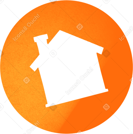 orange home icon PNG、SVG