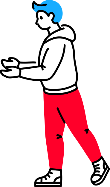 man with outstretched hands PNG, SVG