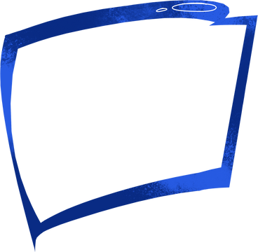 Blue decorative frame в PNG, SVG