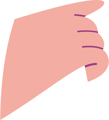 Part of the hand with fingers PNG, SVG
