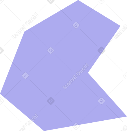 purple polygon PNG, SVG