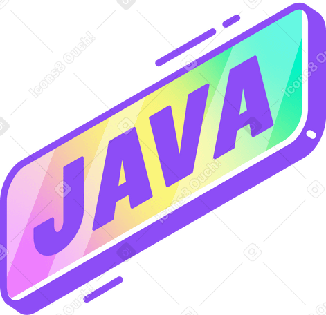 lettering java in plate text PNG, SVG