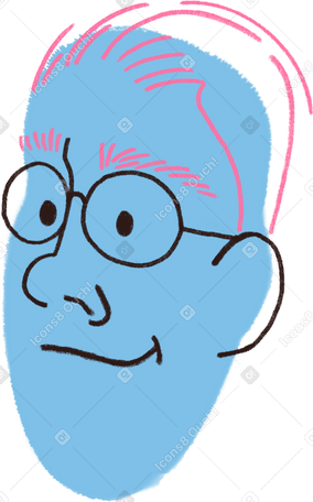 young man with glasses в PNG, SVG