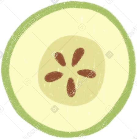 pear slice PNG、SVG