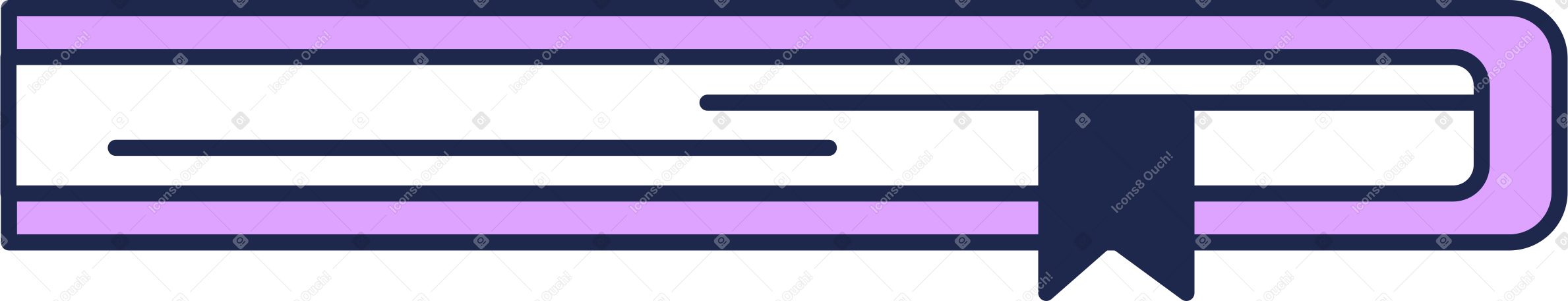 side of a book with a bookmark PNG, SVG