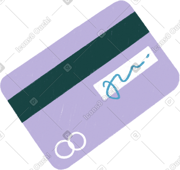 Lilac credit card PNG, SVG