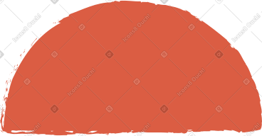 Red semicircle PNG, SVG