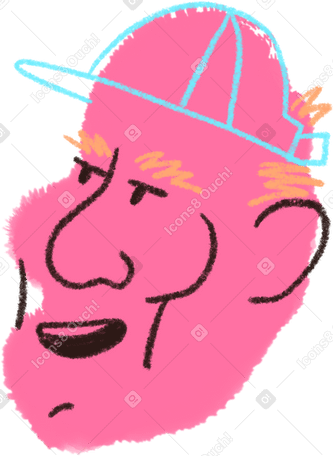 man in the cap PNG、SVG