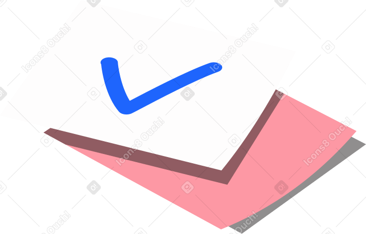 Stikers with check mark PNG, SVG