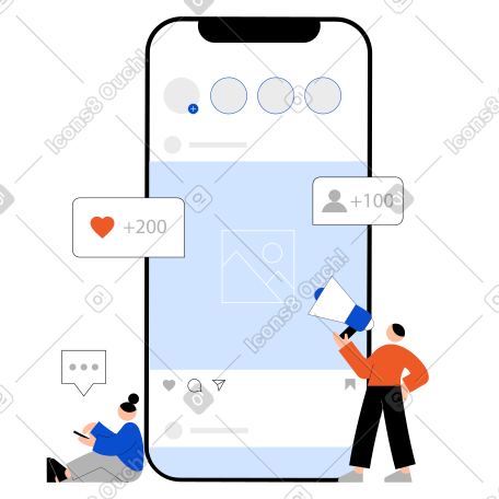 用于数字营销的 instagram 营销服务 PNG, SVG