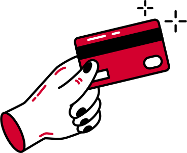 Mão com um cartão de banco PNG, SVG