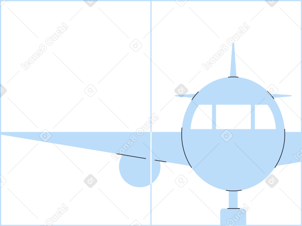 airport window with plane PNG, SVG