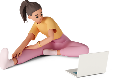 young woman does yoga в PNG, SVG