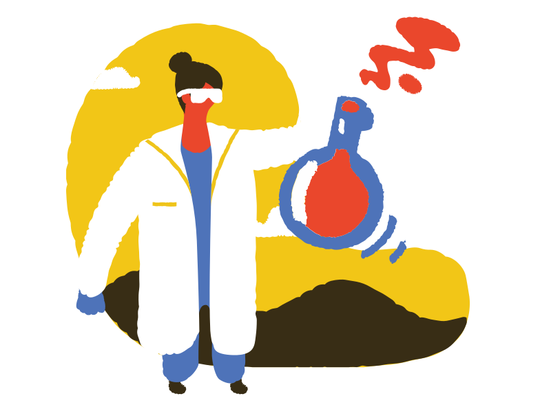 Vaccine is ready! Clipart illustration in PNG, SVG
