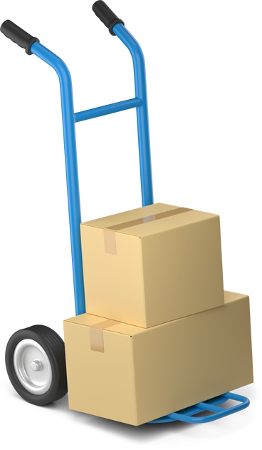 hand trolley PNG, SVG