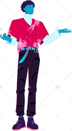 young man with outstretched arms PNG, SVG