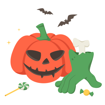 Halloween-kürbis- und zombiehände PNG, SVG