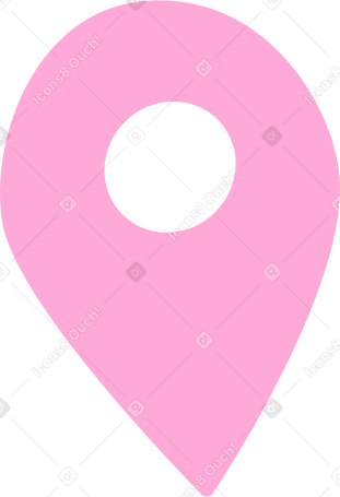 Розовая метка местоположения в PNG, SVG