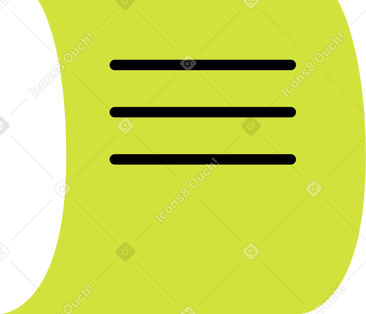 green sheet of paper with text PNG, SVG