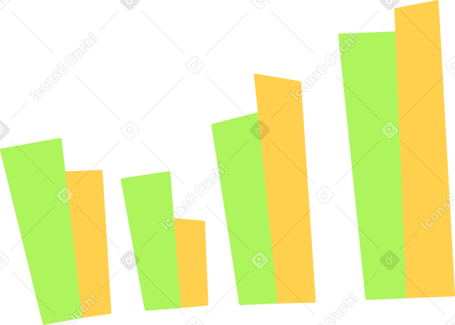 bar chart Illustration in PNG, SVG