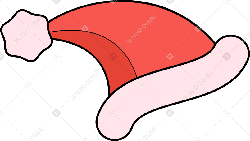шляпа санты в PNG, SVG