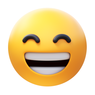 beaming face with smiling eyes PNG, SVG