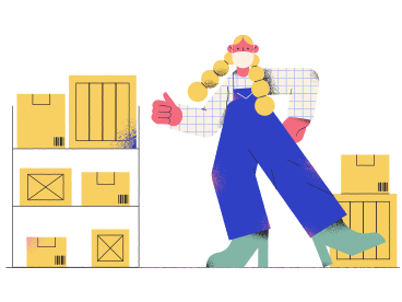 Warehouse worker PNG, SVG