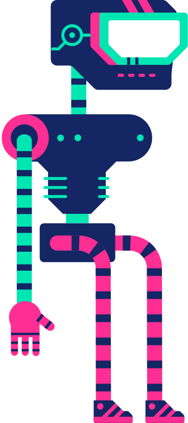 Сидящий робот в PNG, SVG