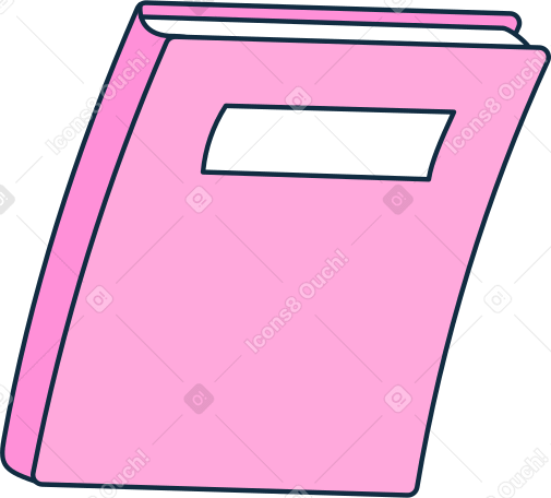 pink notebook Illustration in PNG, SVG