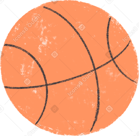 orange basketball PNG, SVG
