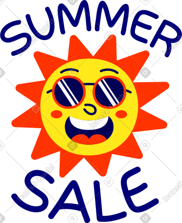 用太阳镜文字刻字夏季销售太阳 PNG, SVG