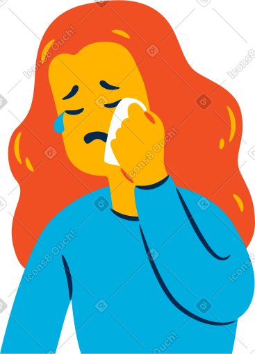 The crying woman PNG, SVG