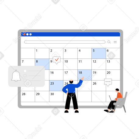 Business planning and time management PNG, SVG