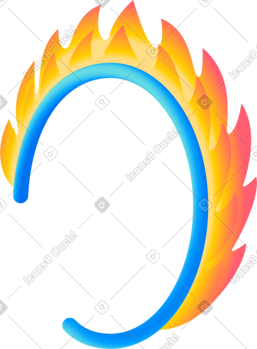 Fire ring PNG, SVG