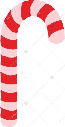 christmas candy cane Illustration in PNG, SVG