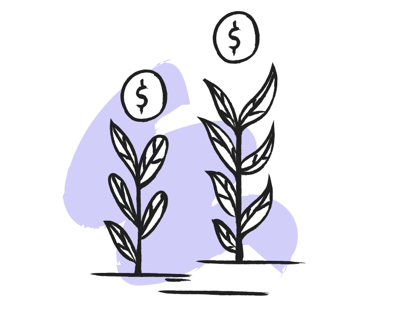 Immagine Vettoriale fai crescere i tuoi soldi in PNG e SVG in stile | Illustrazioni Icons8