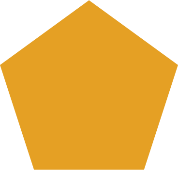 Orange pentagon PNG, SVG