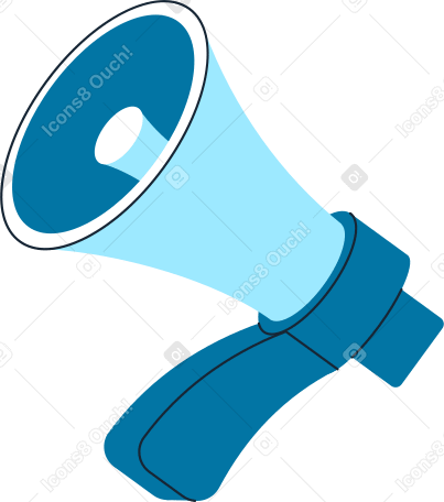 colorful megaphone Illustration in PNG, SVG