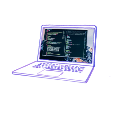 Laptop con interfaccia di codifica  PNG, SVG