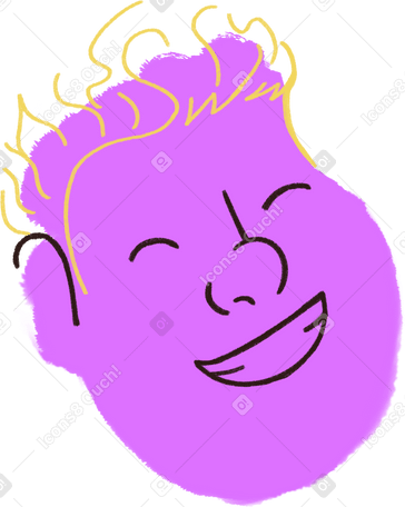 man with big smile PNG、SVG