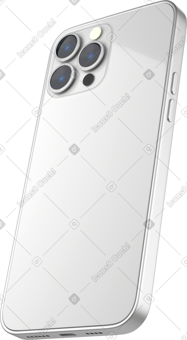 Rear view of blue smartphone PNG, SVG