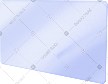 Blue rectangle in perspective PNG, SVG