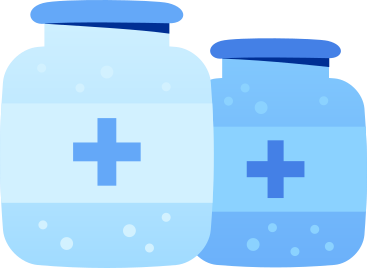 vaccine two bottles PNG, SVG