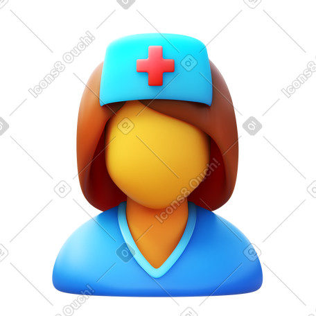 3D nurse PNG, SVG