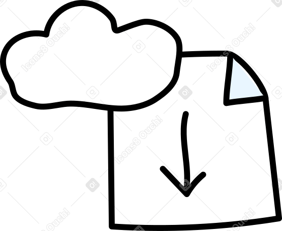 Téléchargement de cloud et de fichiers PNG, SVG
