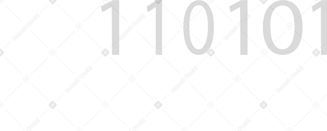 Números de código de cero a uno PNG, SVG